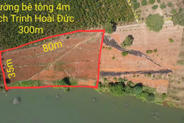 Bán đất nền sẵn thổ cư ở Bảo Lộc – Lô diện tích lớn Lộc Nga, giáp sông, mặt tiền rộng