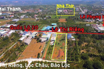 Đất nền giá rẻ tại Bảo Lộc – Hẻm Lê Thị Riêng, ngay ngã ba Lê Phụng Hiểu, full thổ