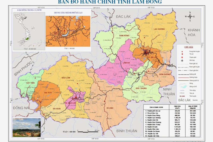 Lâm Đồng: Quy hoạch Bảo Lộc và vùng phụ cận thành 9 phân vùng