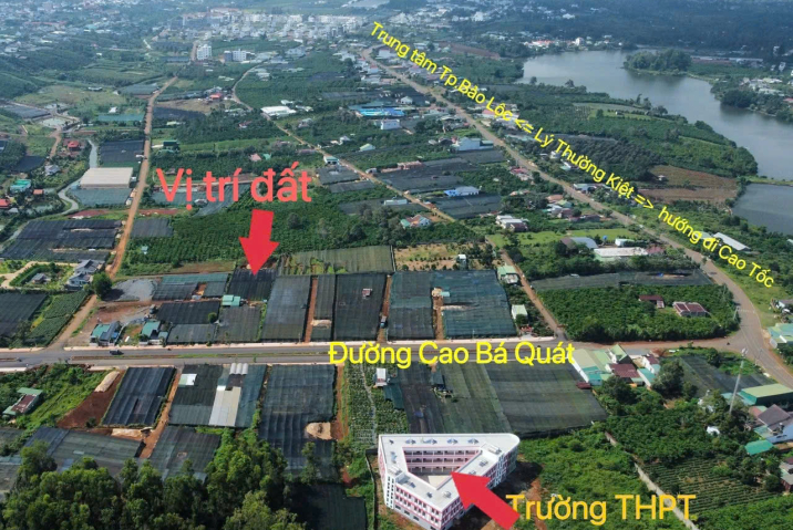 Bán đất biệt thự Cao Bá Quát Phường 1 Bảo Lộc -  Giá: 4 tỷ