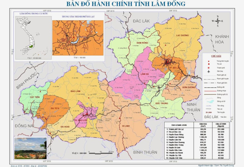 Lâm Đồng: Quy hoạch Bảo Lộc và vùng phụ cận thành 9 phân vùng